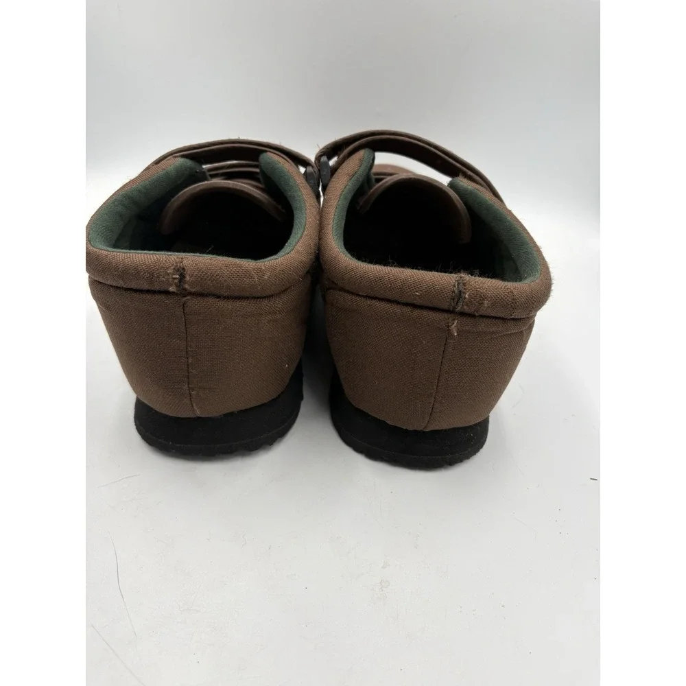 Pedors Ref Brown Canvas Hook & Loop Strap Sneaker Men's US 10 Women's US 12